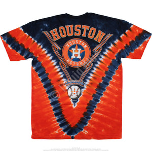 Liquid Blue Houston Astros V Tie-Dye T-Shirt