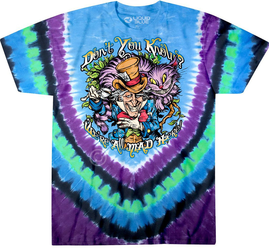 Liquid Blue Alice In Wonderland Dont You Know Tie-Dye T-Shirt