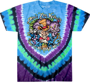 Liquid Blue Alice In Wonderland Dont You Know Tie-Dye T-Shirt