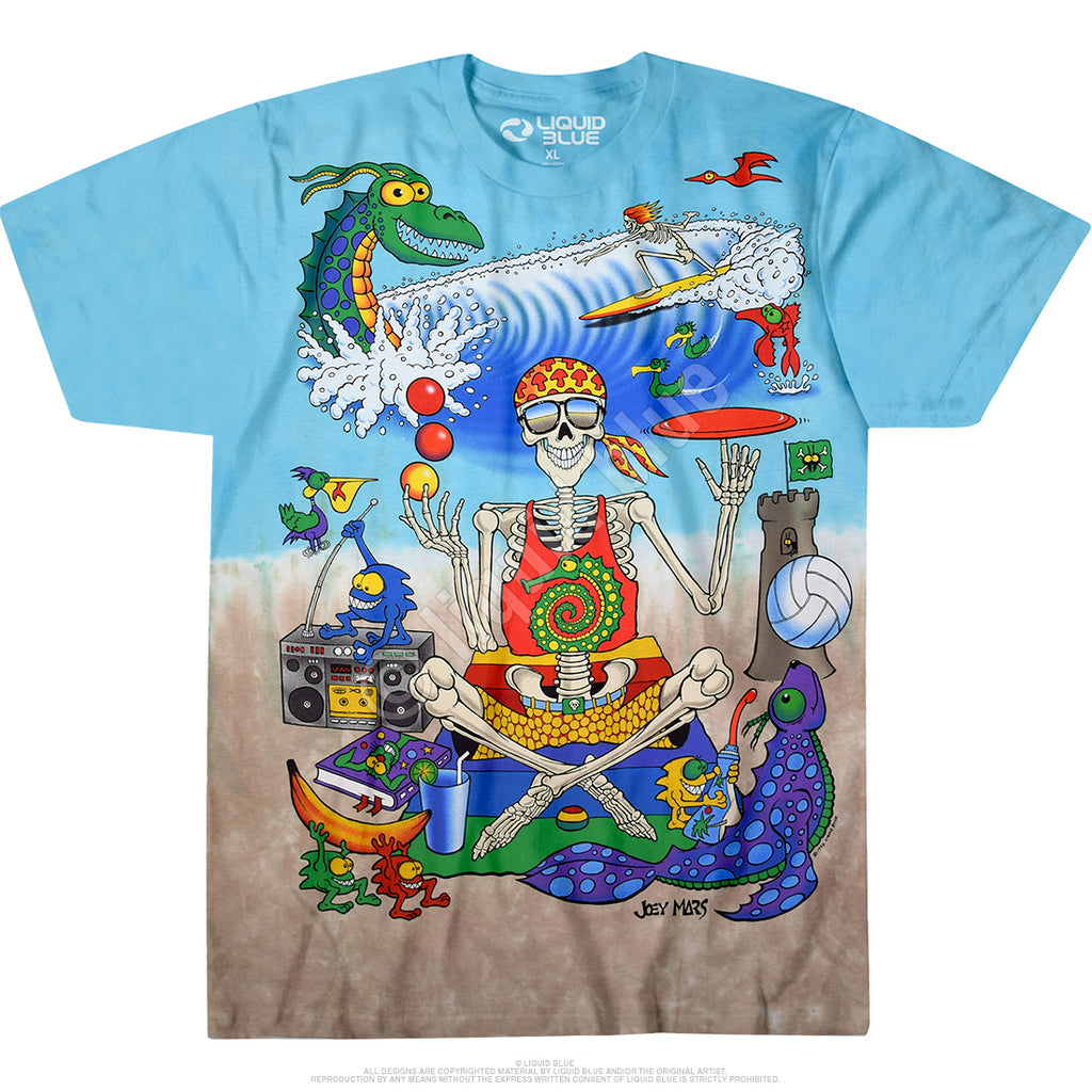 Liquid Blue Mars Beach Joey Mars Tie Dye T Shirt